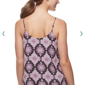 Juniors’ Pink Republic Layered Camisole Blouse Purple